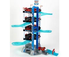 Theo Klein 2890 Bosch Car Service Glow Edition Parkhaus mit 5 Ebenen, Wippe, Sprungschanze und R