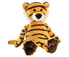 Schaffer 5550 Amur Tiger aus Plüsch, Gelb-schwarz, XS-16 cm