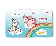 Nici 42352 Theodor and Friends Frühstücksbrettchen, Weiß/Violette