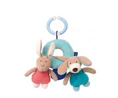 sigikid, Mädchen und Jungen, Anhänger Hund und Hase, Blue Collection, Türkis/Lachs, 41873