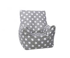 Knorrtoys 68111 - Kindersitzsack Junior - Grey white stars
