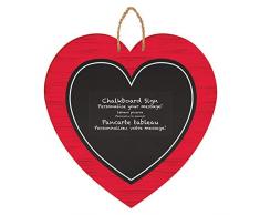 amscan 242533 Kreidetafel Herz Valentinstag – 33 cm x 33,4 cm – 1 Stück