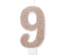 Unique Party 84979 Kerze, rose gold