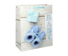 SPIRIT 403064 SB Geschenktüte Babyboy 1 3xDsg 210g L Size, 10 STK, Farbig Seortiert