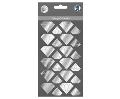 Spiegel Sticker, Diamanten, aus Acrylglas, selbstklebend