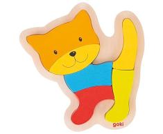GOKI Holzpuzzle GOKIGAT, Puzzle, Mehrfarbig (1)