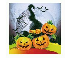 Pracht Creatives Hobby DD7-010 - Diamond Dotz Halloween Magie, funkelndes Diamantbild zum Selbstgestalten, ca. 32 x 32 cm groß, Malen mit Diamanten, neuer und kreativer Basteltrend