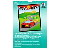 Ursus 8780010 - Moosgummi Bild 3D Rennwagen