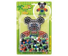 Hama 8931 Large Kit Teddy Große Blister-Packung Teddybär, Bügelperlen Maxi, ca. 250 Stück inklusive Stiftplatte und Zubehör, bunt, Einheitsgröße