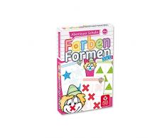 ASS Altenburger 22572845 - Abenteuer Schule, Farben und Formen, Kartenspiel, Lernspiel