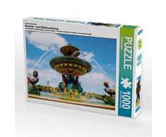 CALVENDO Puzzle Brunnen - eine Bildersammlung 1000 Teile Lege-Größe 64 x 48 cm Foto-Puzzle Bild von Christian Müller