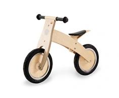 Pinolino Laufrad Lino, klar lackiert, aus Holz, unplattbare Bereifung, umbaubar vom Chopper zum Laufrad, für Kinder von 2 – 5 Jahren