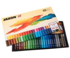 Honsell 47448 - Jaxon Ölpastellkreide, 48er Set im Kartonetui, brillante, lichtechte Farben, ideal für Künstler, Hobbymaler, Kinder, Schule, Kunstunterricht, frei von Schadstoffen