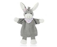 Sterntaler Handpuppe Esel Emmi Girl, Ideal für Puppentheater und Rollenspiele, 34 x 25 x 9 cm, Grau