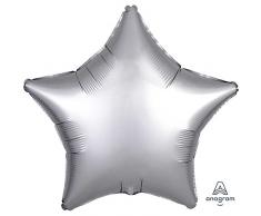Amscan 3680701 Folienballon, Platinum, Stern