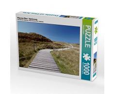 CALVENDO Puzzle Weg zum Meer / Spiekeroog 1000 Teile Lege-Größe 64 x 48 cm Foto-Puzzle Bild von Manuela Deigert