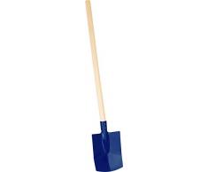 small foot 11576 Spaten Set blau, aus Holz und Metall ab 3 Jahren, Kinder-Gartengerät Spielzeug