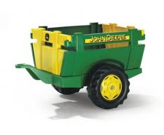 Rolly Toys 122103 - rollyFarm Trailer John Deere, Einachsanhänger, Traktoranhänger mit Heckklappe, Alter 2,5 - 10 Jahre