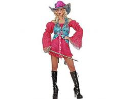 Widmann Sexy Frau Karabinerhaken Kostüm Luxus Rosa Größe: M