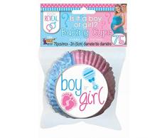 Forum Novelties x80729 Gender Reveal Backförmchen, Blau/Rosa
