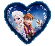 Disney Frozen Herzkissen mit Plüschbord 33x33 cm