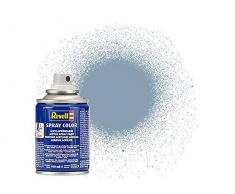 Revell 34374 Spraydose grau, seidenmatt Spray Color, Farben in der praktischen 100-ml-Sprühdose