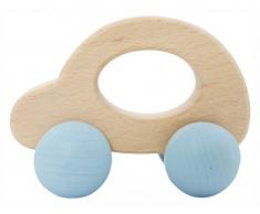 Hess 10864 - Holzspielzeug, Rolli Auto aus Holz, nature blau