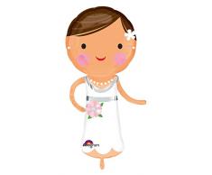 amscan SuperShape Braut Folienballon, Mehrfarbig, 5