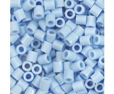 Vaessen Creative 5009-012 Bügelperlen, Hellblau, 1100 Stück, Steckperlen zum Basteln mit Kindern, DIY Gestalten von Schmuck, Deko, Verzierungen und weiteren Bastelideen