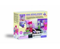 Pebaro 0219 Bastelset Mini-Bügeleisen mit 2 Aufsätzen, inklusive Bügelvlies, für Arbeiten mit Stoff