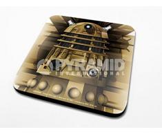 DOCTOR WHO Dalek Offizieller Getränke-Untersetzer aus Melamin mit Korkboden, Mehrfarbig, 10 x 10 cm