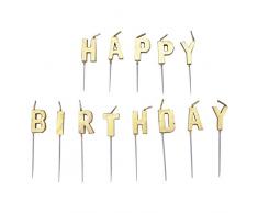 amscan 25.151.872,5 cm t-h-r-e-e Glitzer Pick Kerze