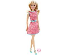 Mattel Barbie Doll - Doll & Ring - Pink Dress (Dgx62)