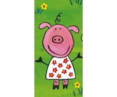 Braun & Company 3004-1066 Servietten Falz Buffet Animal für Kinder, 16 Stück, grün