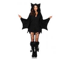 Leg Avenue 85311X - Cozy Bat Damenkostüm Schwarz Karneval Kostüm Fasching Halloween, 3XL/4XL (EUR 52-56)