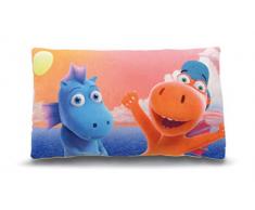 Nici 42386 Kissen Drachen Kokosnuss und Wokki rechteckig, 43 x 25 cm, bunt, ca