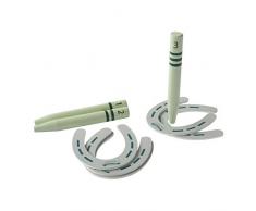 Traditionelle Garten Spiele tgg122 Pitching, Einsatz: Mint Horse Schuhe: Grau, Einsatz: 22 cm x 2,8 cm Pferd Schuhe: 15 cm H x 14 cm W