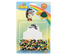 Hama 4206 Turtle Large Pack Große Blister-Packung Igel, Bügelperlen Midi, ca. 1100 Stück inklusive Stiftplatte und Zubehör, bunt, Einheitsgröße