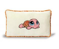 Nici 34854 - Kissen Schildkröte rechteckig 43 x 25 cm, rosa