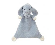 Aurora Elly 61227 Kuscheldecke, Elefant, blau-grau, Neugeborene und Kleinkinder, blauegrey