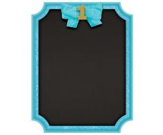 Amscan 241863 Kreidetafel 1. Geburtstag Junge, Sign Mdf Easel Gletter 1st Birthday Bl