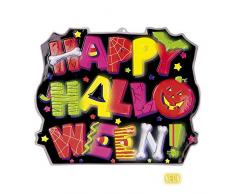 Widmann 6843T 3D Happy Halloween Wanddeko Neon, Mehrfarbig