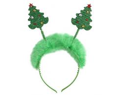 WIDMANN 05682 Haarreif Weihnachtsbaum, Unisex – Erwachsene, grün, One Size