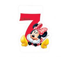 Disney Zahlenkerze Minnie Maus-Zahl 7 (6cm)