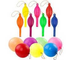 Shatchi Große Punch-Ballons mit elastischen, mehrfarbigen Geschenktüten, Partygeschenke, Strumpffüller, Pinata-Spielzeug