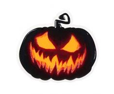 Boland 72303 - Wanddekoration Gruseliger Kürbis, 1 Stück, Größe 45 x 40 cm, Halloween, Gruselgesicht, Horror, Kunststoffdekoration, Wanddekoration, Hängedekoration, Mottoparty, Karneval