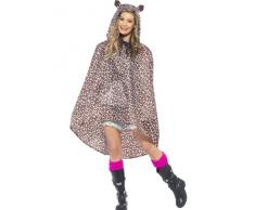 Smiffys Leopard - Dusche Resistant Partei Poncho
