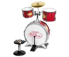Bontempi JD5210 Schlagzeug mit Hocker, 4-teilig, groß