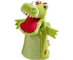 HABA 302525 - Handpuppe Drache, Kleinkindspielzeug