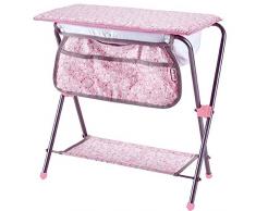 Käthe Kruse 0179346 Puppen Wickeltisch mit Badewanne, rosa